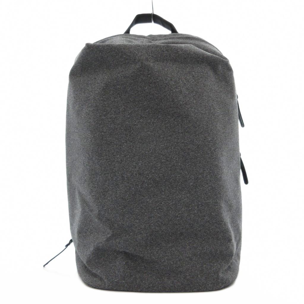 【中古】KEYUCA リュックサック デイパック バックパック グレー 無地 持ち手付き サイドジッパー /MG メンズ レディース 【ベクトル 古着】 260514