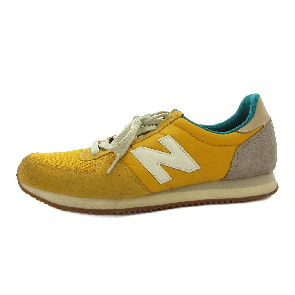 【中古】ニューバランス NEW BALANCE U220DD2 スニーカー シューズ ローカット 27.5 黄 イエロー /FF メンズ 【ベクトル 古着】 260517