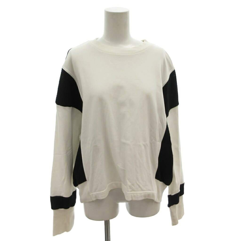 【中古】レディラックルカ LADY LUCK LUCA トレーナー スウェット プルオーバー 長袖 切替 38 ブラック ホワイト /FF レディース 【ベクトル 古着】 260514ブランドレディラックルカ LADY LUCK LUCA表記サイズ38実寸サイズ肩幅：62cm　身幅：57cm　着丈：55cm　袖丈：50cm　　素材表地 綿 別地 綿 ポリエステル ポリウレタン 裏地 綿色白 ホワイト 黒 ブラック 状態・首周り、裾に黄ばみ その他に目立ったダメージはなく、問題なくご使用いただける商品です。 ※あくまでも中古品ですので掲載写真や記載内容をご確認いただき、ご理解の上ご購入ください。備考株式会社 フラッシュライト こちらのお品物は店舗で保管しておらず、店頭販売出来かねます。（※お取り寄せも出来かねます）商品のお問い合わせの回答を休止しております。＊各商品ページの商品詳細等をご確認の上ご購入ください。【中古】レディラックルカ LADY LUCK LUCA トレーナー スウェット プルオーバー 長袖 切替 38 ブラック ホワイト /FF レディース 【ベクトル 古着】 260514状態ランク　”AB”詳細については、下記および「状態ランクについて」ページをご覧ください。未使用・新品の商品ほぼ新品同様の商品使用感が少なく、かなり状態の良い商品使用感はあるが、傷や汚れの少ない商品使用感の他、傷や汚れが見られる商品かなり大きな傷みがある難あり商品※S〜CランクはUSED品となりますので、使用感をご理解の上でご入札下さい。状態ランクについてinformationブランドレディラックルカ LADY LUCK LUCA表記サイズ38実寸サイズ肩幅：62cm　身幅：57cm　着丈：55cm　袖丈：50cm　　素材表地 綿 別地 綿 ポリエステル ポリウレタン 裏地 綿色白 ホワイト 黒 ブラック 状態・首周り、裾に黄ばみ その他に目立ったダメージはなく、問題なくご使用いただける商品です。 ※あくまでも中古品ですので掲載写真や記載内容をご確認いただき、ご理解の上ご購入ください。備考株式会社 フラッシュライト こちらのお品物は店舗で保管しておらず、店頭販売出来かねます。（※お取り寄せも出来かねます）商品のお問い合わせの回答を休止しております。＊各商品ページの商品詳細等をご確認の上ご購入ください。本商品は一点物です他サイトや店舗にて販売している商品です。多少のお時間差にて欠品になることもございます。予めご了承頂ますようお願い致します。ベクトル・サイズガイドはこちらこの商品と同じブランドの商品を見る