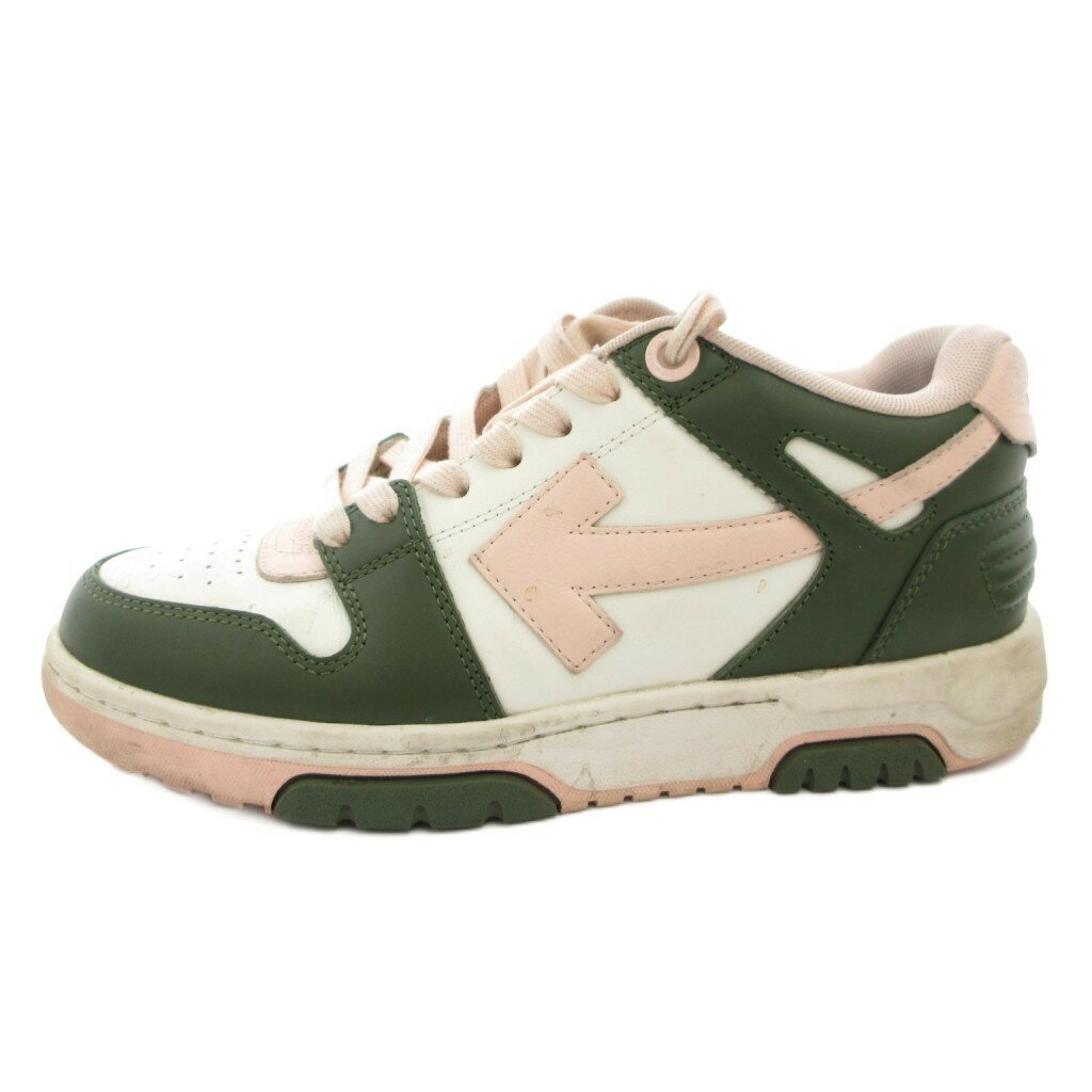 オフホワイト レディース スニーカー シューズ Out of office leather sneakers Black