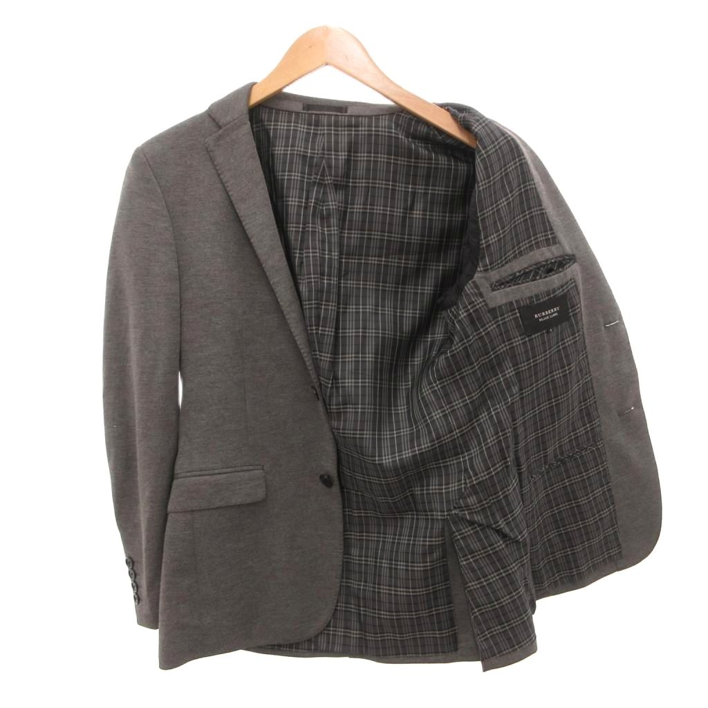 中古 バーバリーブラックレーベル BURBERRY BLACK LABEL テーラードジャケット シングル 裏地チェック柄 S auc-vector-21066865 ブランド古着の買取販売ベクトル サンプル画像3