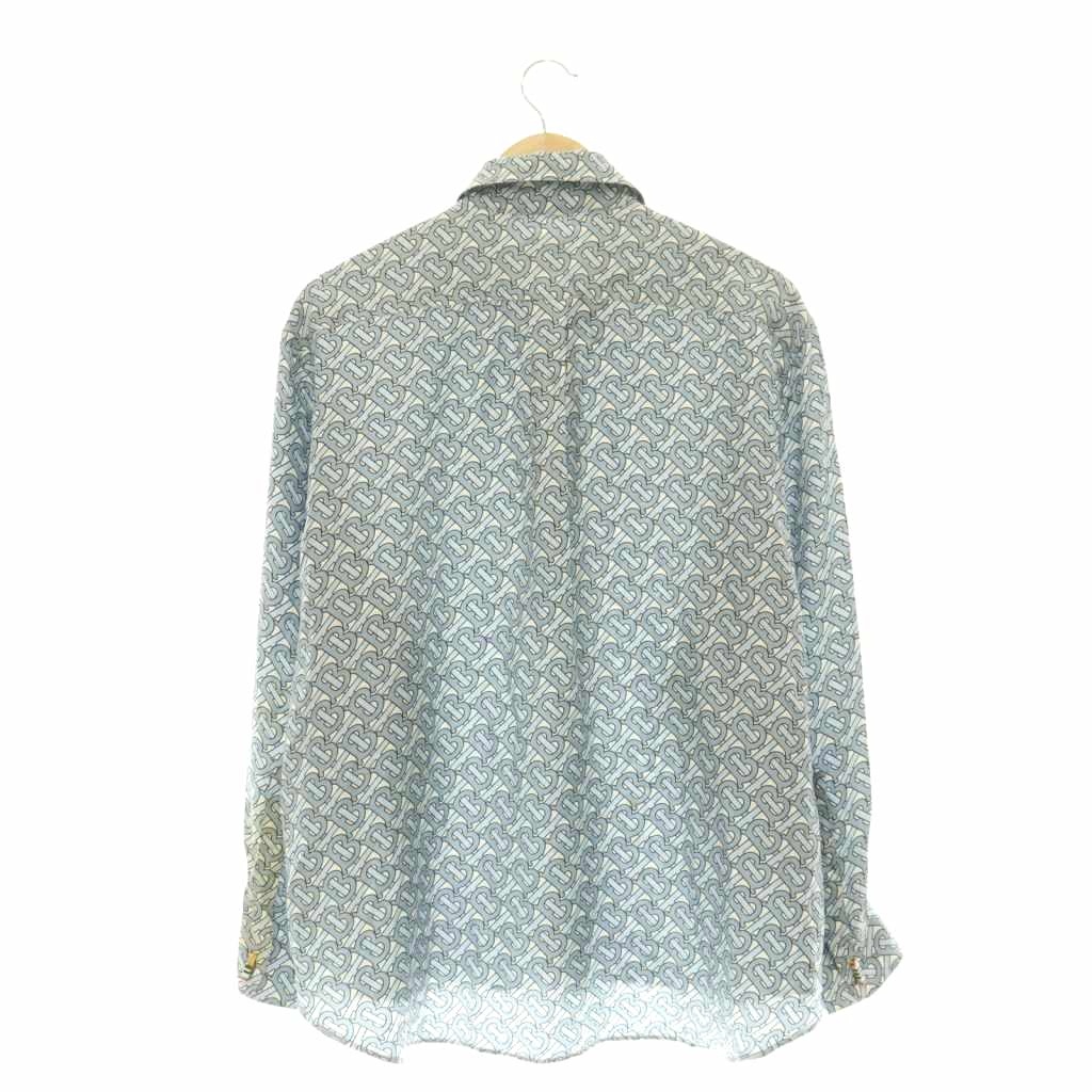 中古 バーバリー ロンドン BURBERRY LONDON シャツ ブラウス 長袖 TB モノグラム シルク 42 ライトブルー auc-vector-21170762 ブランド古着の買取販売ベクトル サンプル画像2