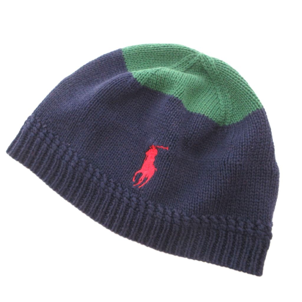 【中古】ポロ バイ ラルフローレン Polo by Ralph Lauren ニットキャップ ビーニー...