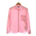 【中古】コムデギャルソンオム COMME des GARCONS HOMME シャツ コットン 長袖 M ピンク HO-B031 /YM メンズ 【ベクトル 古着】 250524(4)