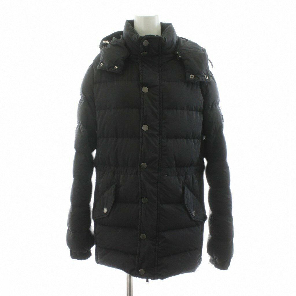 【中古】タトラス TATRAS ダウンコート フード ジップアップ ミドル丈 02 黒 ブラック MTA13A4162 /KU レディース 【ベクトル 古着】 251130