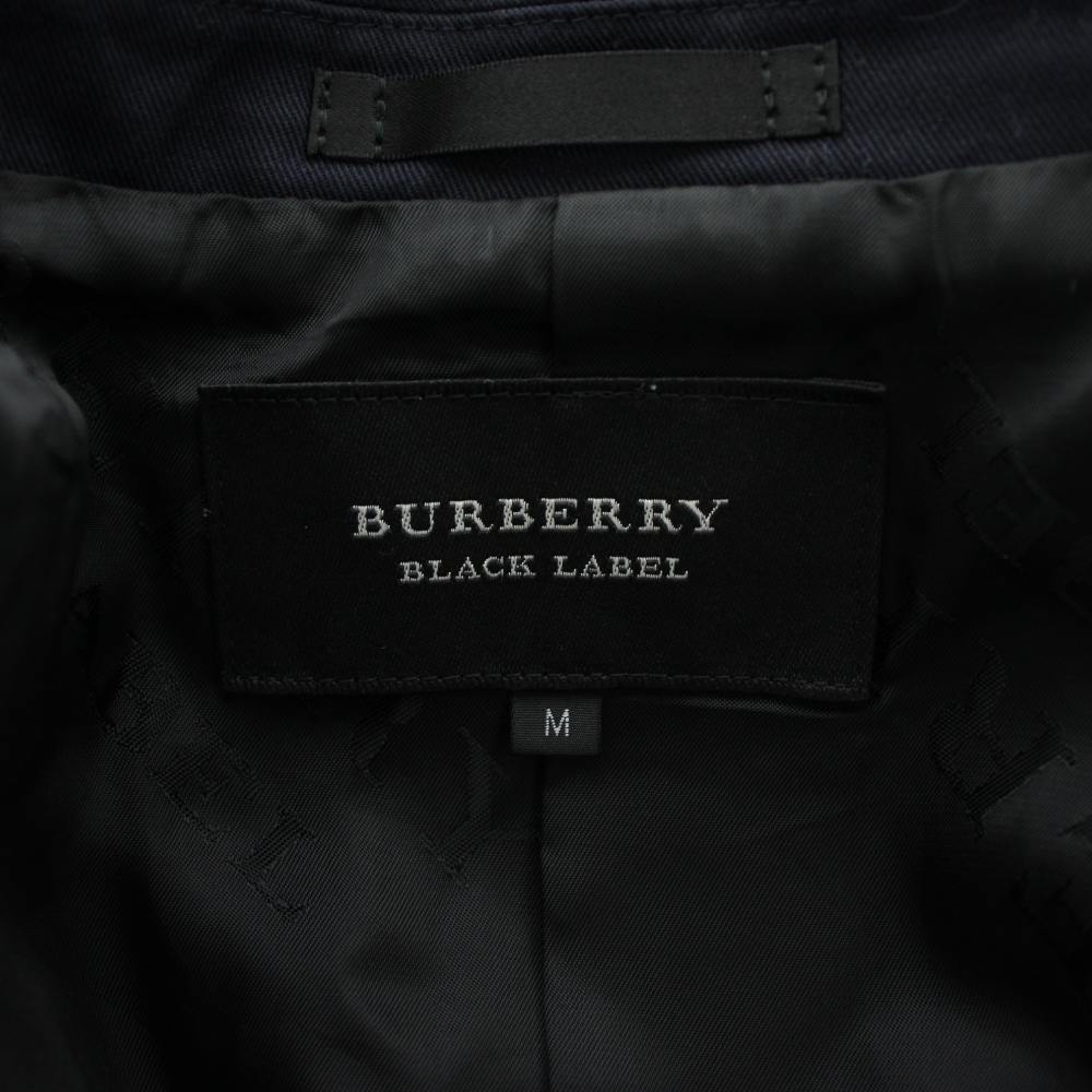 中古 バーバリーブラックレーベル BURBERRY BLACK LABEL テーラードジャケット シングル コットン M 紺 ネ auc-vector-20978571 ブランド古着の買取販売ベクトル サンプル画像3
