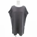 【中古】アンタイトル UNTITLED サマーニット ノースリーブ チュニック丈 2 グレー /JS レディース 【ベクトル 古着】 250704