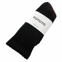 【中古】未使用品 ROTOTO ロトト LOOSE PILE CREW SOCKS 靴下 ソックス 23-25cm 黒 ブラック /FF レディース 【ベクトル...