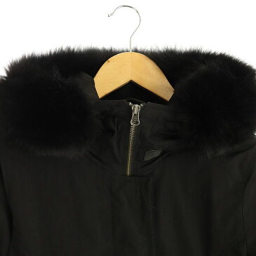 【中古】ウールリッチ WOOLRICH ARCTIC PARKA ダウンコート アウター ジップアップ フード ファー付き XS 黒 1502303 /KN ■OS レディース 【ベクトル 古着】 210222 ベクトルプレミアム店