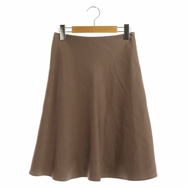【中古】スナイデル snidel 20AW フレアスカート 膝丈 サイドジップ ONE モカ /AA ■OS レディース 【ベクトル 古着】 210422