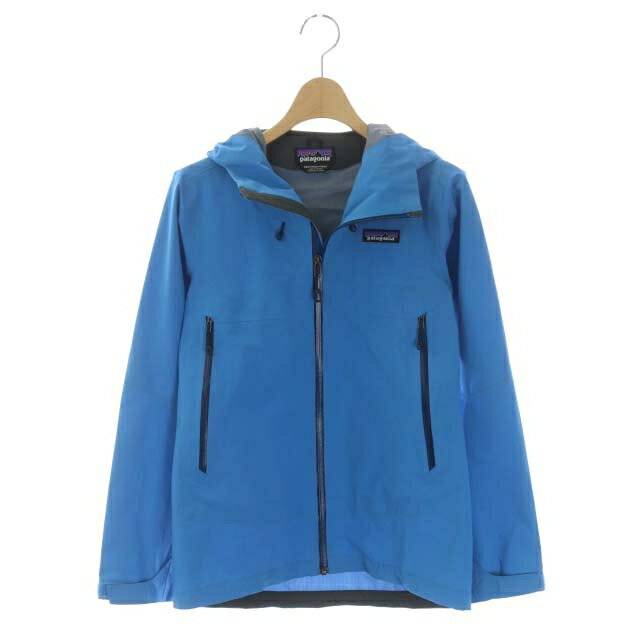 【中古】パタゴニア Patagonia CLOUD RIDGE JACKET ジャケット ジップアップ フード ロゴワッペン 薄手 XXS ライトブルー 83685sp17 /D..