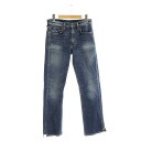 【中古】シックススリーナインセブン 6397 LAppartement取扱い SPLIT JEAN デニム パンツ ジーンズ スリム スリット 25 青 ブルー /ES ■OS レディース 【ベクトル 古着】 231024