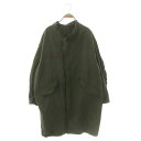 【中古】ドゥーズィエムクラス DEUXIEME CLASSE 22SS military coat ミリタリーコート ロング ジップアップ カーキ /MI ■OS レディース 【ベクトル 古着】 231114