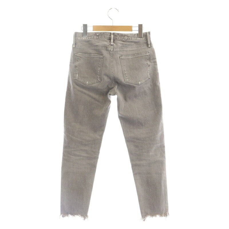 【中古】アッパーハイツ upper hights THE STELLA デニムパンツ ジーンズ スリムテーパード カットオフ 23 グレー /DF ■OS レディース 【ベクトル 古着】 231205