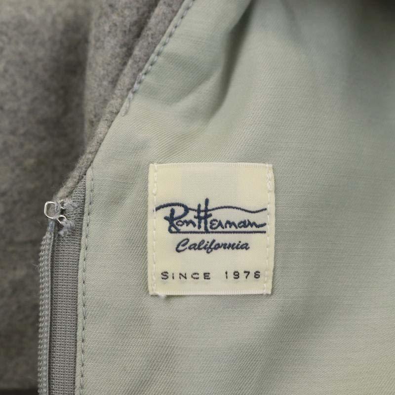 【中古】ロンハーマン Ron Herman ウールVネックロングワンピース ノースリーブ マキシ丈 XS 杢グレー /MI ■OS ■SH レディース 【ベクトル 古着】 240105