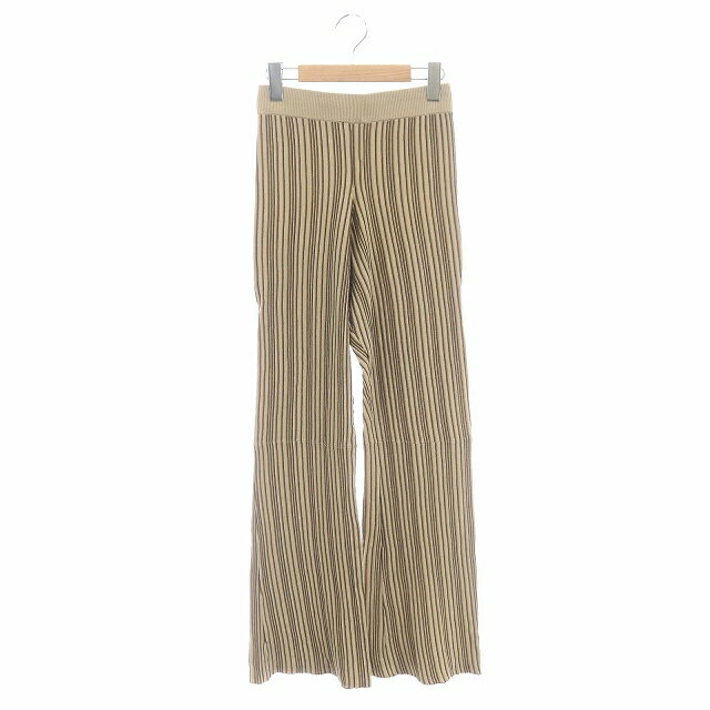 šۥ CLANE 21SS RANDOM STRIPE KNIT PANTS ѥ ˥å ȥ饤 ե쥢  ͥ 1 ١ ֥饦١  /DO OS ǥ ڥ٥ȥ  240201