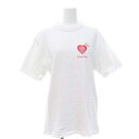 【中古】ヒューマンメイド HUMAN MADE Girls Dont Cry GDC VALENTINE 039 S DAY T-SHIRT Tシャツ カットソー 半袖 S 白 ホワイト /MF ■OS レディース 【ベクトル 古着】 240126