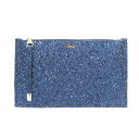 【中古】ウテルケ Uterque ポーチ グリッター 青 ブルー /AK6 レディース 【ベクトル 古着】 240425