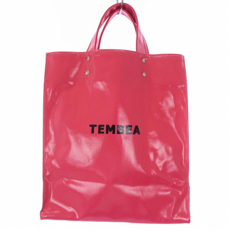 【中古】テンベア TEMBEA テンベア PAPER TOTE トートバッグ ハンドバッグ PVC ピンク /BM レディース 【ベクトル 古着】 240422