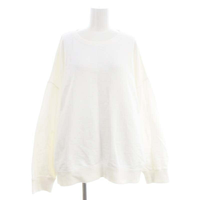 【中古】フレームワーク Framework スクエアースウェット プルオーバー トレーナー 長袖 オーバーサイ..