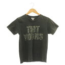 【中古】ティーエムティー TMT TMTYOURSプリントTシャツ クルーネック プルオーバー S ダークグレー ■SH /SY ■OS メンズ 【ベクトル 古着】 240314