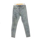 【中古】アレキサンダーワン ALEXANDER WANG スキニーデニムパンツ ジッパーフライ 25 ライトブルー /HK ■OS レディース 【ベクトル 古着】 240730