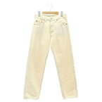 【中古】シンゾーン Shinzone THE SHINZONE 22SS CLIP JEANS クリップジーンズ デニムパンツ テーパード ボタンフライ ダメージ加工 P0 キナリ 22MMSPA04 /ES ■OS レディース 【ベクトル 古着】 240404