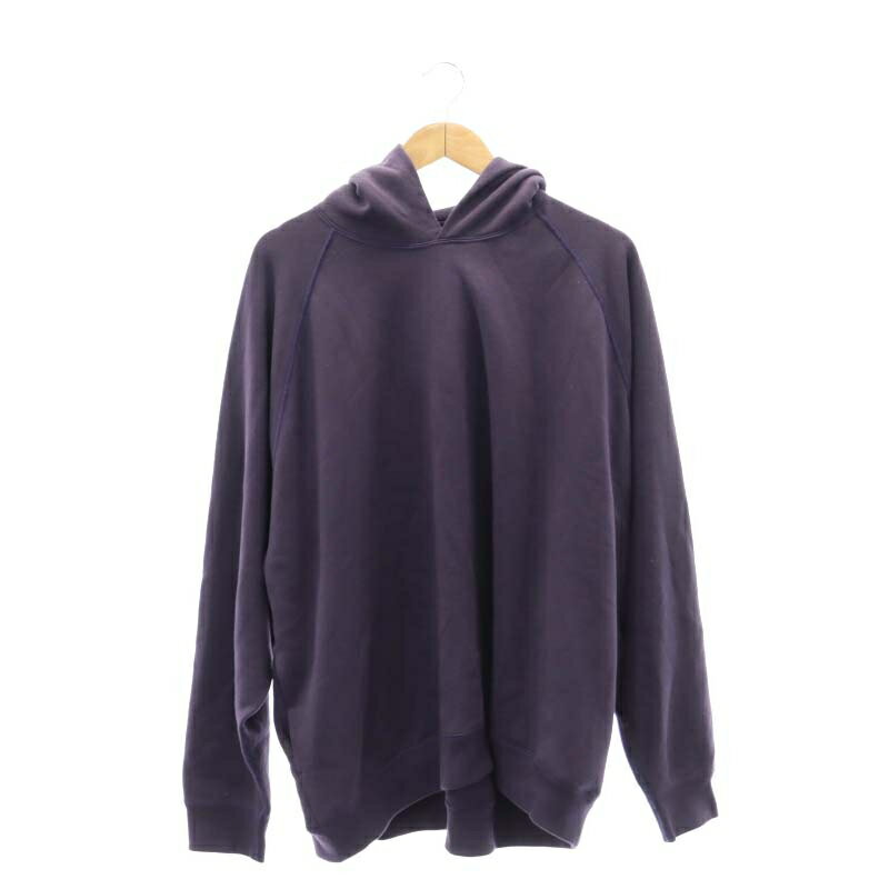 【中古】グラフペーパー Graphpaper LOOPWHEELER for GP23AW Sweat Parka スウェットパーカー 長袖 プルオーバー 2 紫 パープル /MI ■O..