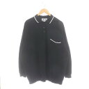 【中古】エバーラスト EVERLAST ポロシャツ 長袖 プルオーバーシャツ 黒 ブラック /DF ■OS レディース 【ベクトル 古着】 240625(4)