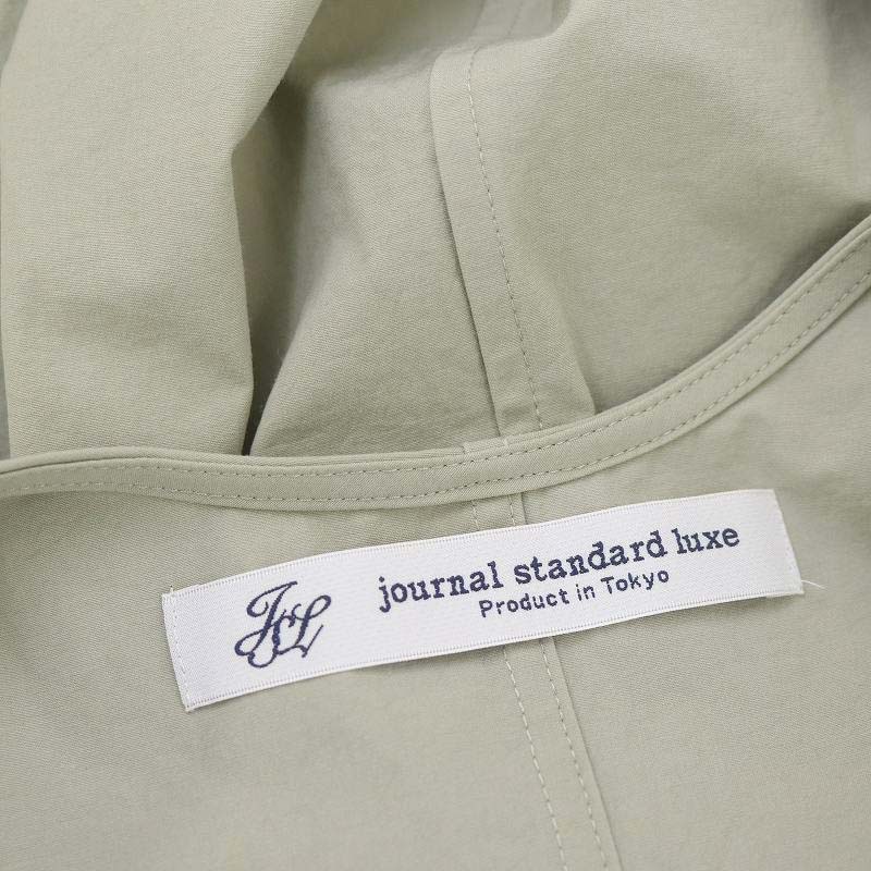 【中古】ジャーナルスタンダード ラックス JOURNAL STANDARD LUXE 24SS FEB ドレス ワンピース ジャンパースカート ロング ノースリーブ ストレッチ ライトカーキ /ES ■OS レディース 【ベクトル 古着】 240625