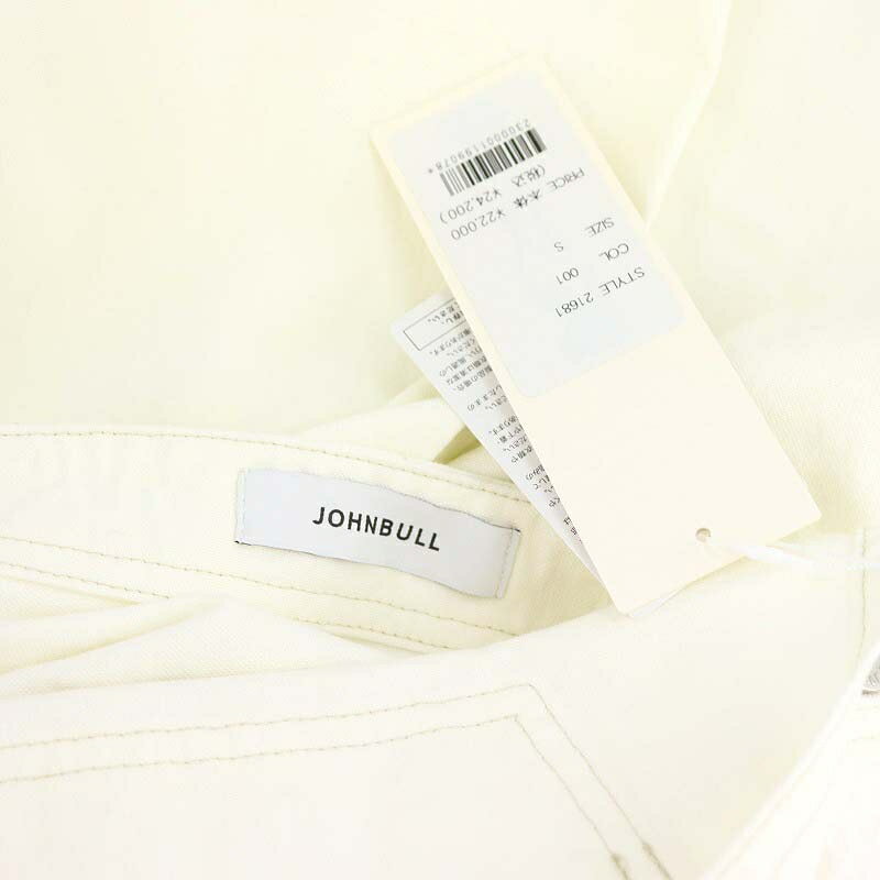 【中古】未使用品 ジョンブル JOHNBULL 22AW オーバーオール サロペット ワイド ボタンフライ コットン F オフホワイト /YQ ■OS レディース 【ベクトル 古着】 240724