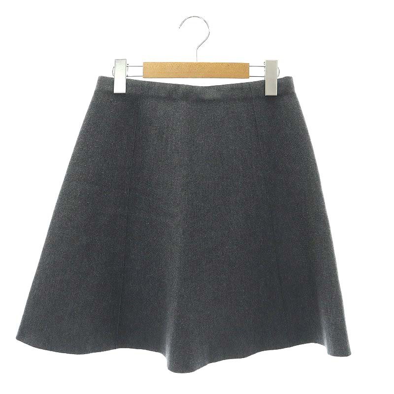 【中古】セオリー Theory 22AW Empire Wool Mini Skirt ミニスカート 台形 ウール S 紺 ネイビー /YQ ■OS レディース 【ベクトル 古着】 240805