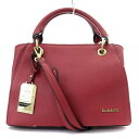 【中古】アンドシュエット &chouette ハンドバッグ ショルダーバッグ 2way 斜め掛け フェイクレザー ボルドー /YO8 レディース 【ベクトル 古...