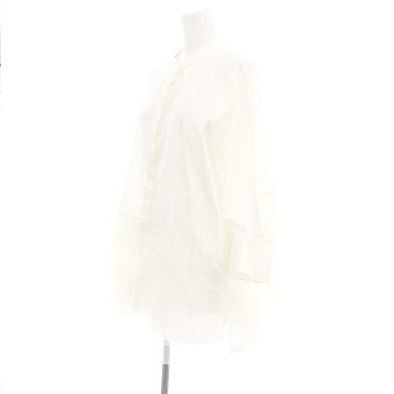 【中古】アプワイザーリッシェ Apuweiser-riche 24SS シャツチュールチュニック ブラウス 七分袖 2 白 ホワイト /DF ■OS ■SH レディース 【ベクトル 古着】 240906