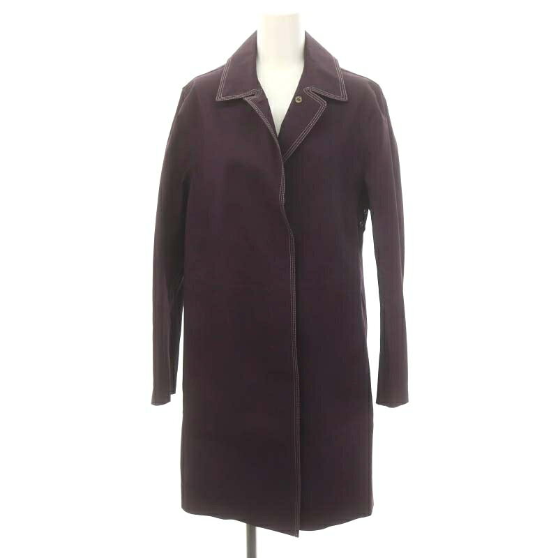 Other - 【中古】マッキントッシュ MACKINTOSH ステンカラーコート ロング ステッチ 34 紫 パープル /MI ■OS レディース 【ベクトル 古着】 240904