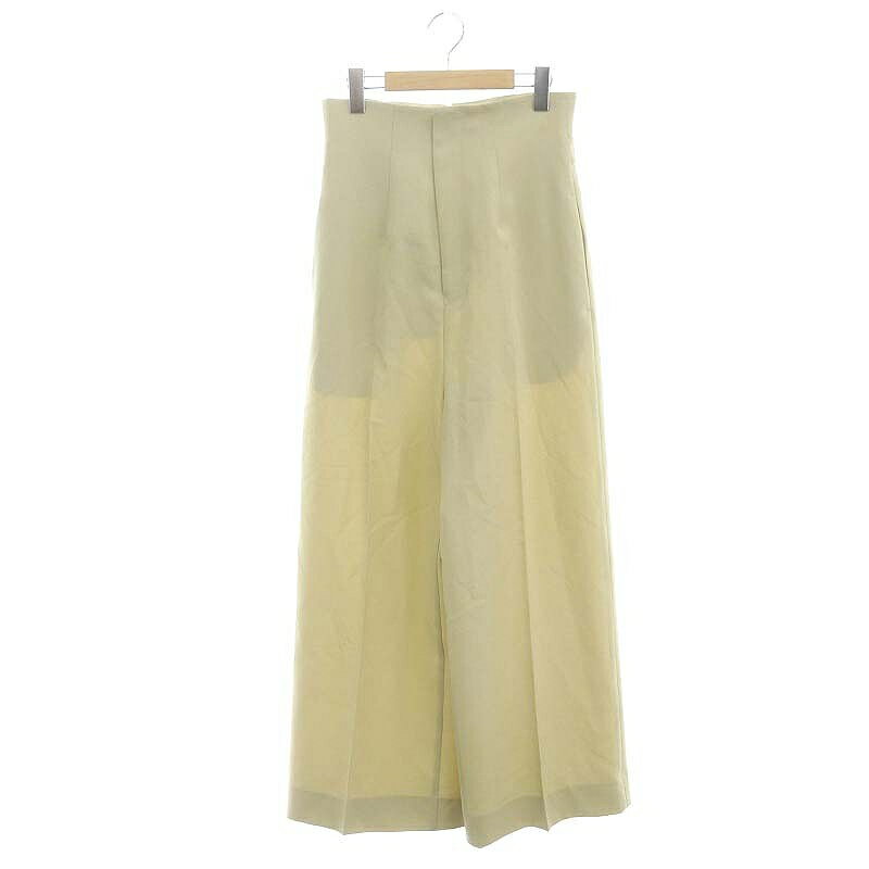 【中古】未使用品 スタイリング styling/ 24AW ハイウエストスーツパンツ ワイドパンツ 0 ベージュ /DF ■OS ■SH レディース 【ベクトル 古着】 240912