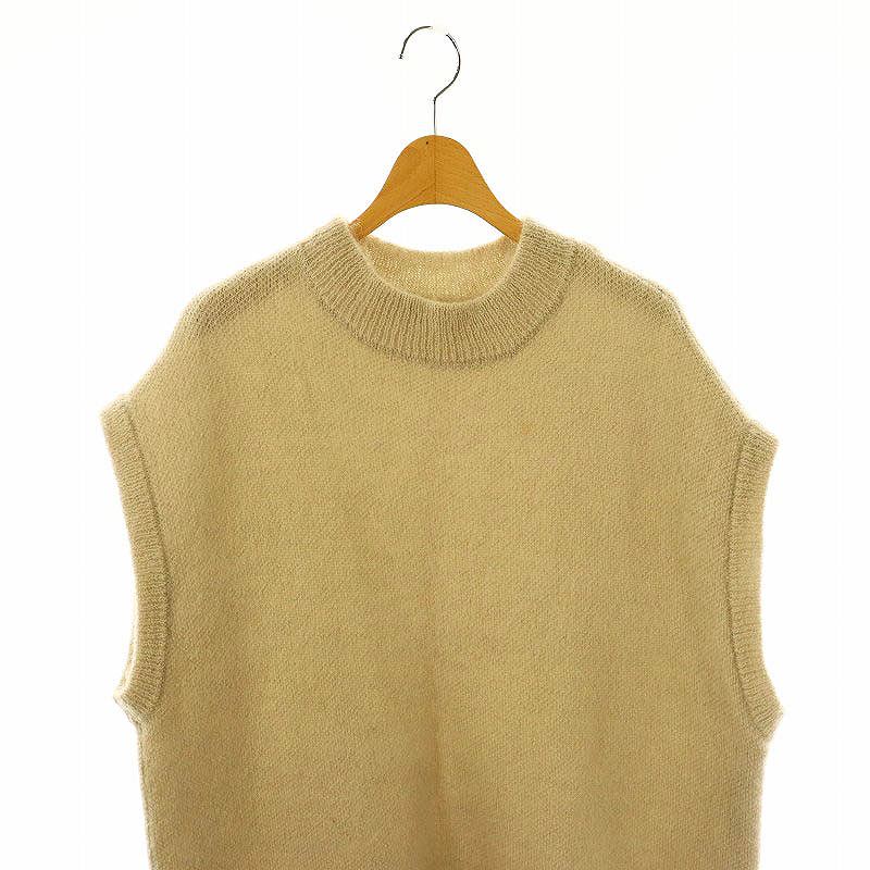 【中古】イロット IIROT Mohair Blend Knit Vestモヘヤニットベスト ウール混 ベージュ 019-022-KT34 /KO ■OS ■MA レディース 【ベクトル 古着】 250127