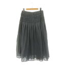 【中古】シビラ SYBILLA フレアスカート ロング ミモレ丈 M グレー /DF ■OS ■MA レディース 【ベクトル 古着】 240917(4)