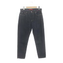【中古】レッドカード RED CARD クロップドデニムパンツ ジーンズ テーパード ジッパーフライ 25 紺 ネイビー /DO ■OS レディース 【ベクトル...