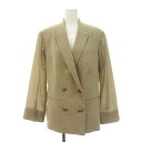 【中古】スナイデル SNIDEL 20SS シースルースリーブジャケット テーラード ダブル 総裏地 0 ベージュ /DO ■OS レディース 【ベクトル 古着】 240920
