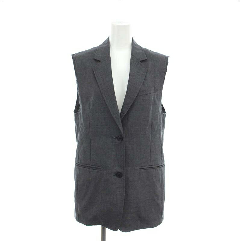 【中古】アパルトモン ドゥーズィエムクラス L'Appartement DEUXIEME CLASSE ベスト 23SS Masculine Vest フロントボタン ウール F グレー /YQ ■OS レディース 【ベクトル 古着】 241007のサムネイル