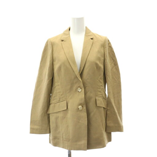 【中古】ケイシラハタ kei shirahata リネン混テーラードジャケット ブレザー 0 XS ベージュ /AT ■OS レディース 【ベクトル 古着】 241001 【中古】ケイシラハタ kei shirahata リネン混テーラードジャケット ブレザー 0 XS ベージュ /AT ■OS レディース 【ベクトル 古着】 241001