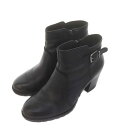 【中古】クラークス clarks VERONA GLWAM ブーツ ブーティ チャンキーヒール US6 22.5cm 黒 ブラック /AT ■OS レディース 【ベクトル 古着】 240925