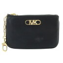 【中古】マイケルコース MICHAEL KORS Parker Small Leather Zip Card Case財布 カードケース カード入れ レザー 黒...