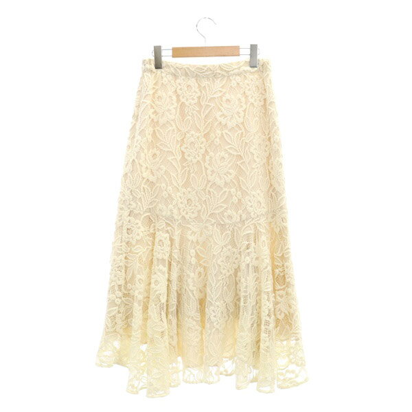 【中古】グレースクラス GRACE Class レースマーメイドスカート ロング フレア 38 キナリ /MY ■OS レディース 【ベクトル 古着】 241010