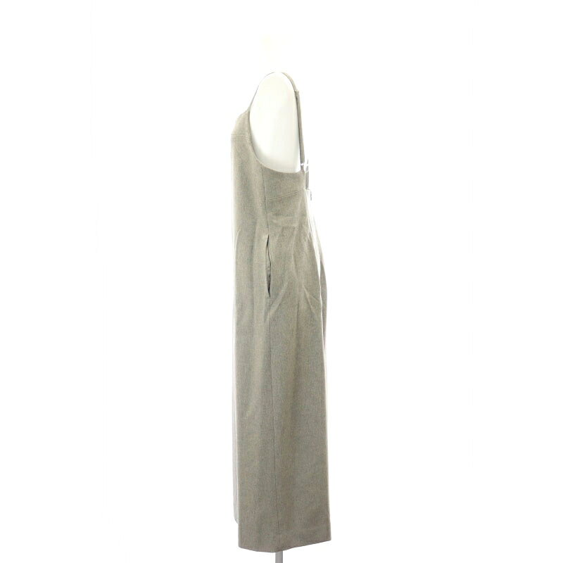 【中古】スピック&スパン Spick&Span 23AW ウォッシャブルツイルキャミワンピース ロング 36 グレー /HK ■OS レディース 【ベクトル 古着】 241010