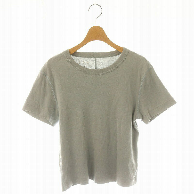 【中古】スリードッツ three dots ボーイズアレックス Tシャツ カットソー 半袖 無地 S グレー /MI ■OS レディース 【ベクトル 古着】 241111
