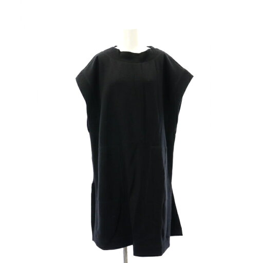 【中古】プレインピープル PLAIN PEOPLE ボックスシルエットウールワンピース ひざ丈 ノースリーブ 9 M 黒 ブラック /YQ ■OS レディース 【ベクトル 古着】 241029 【中古】プレインピープル PLAIN PEOPLE ボックスシルエットウールワンピース ひざ丈 ノースリーブ 9 M 黒 ブラック /YQ ■OS レディース 【ベクトル 古着】 241029