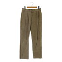 【中古】ナナナナサーカ 77circa リメイクサイドジップコーデュロイ パンツ バイカラー カットオフ ベージュ /MY ■OS レディース 【ベクトル 古着...
