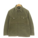 【中古】未使用品 リー LEE タグ付き RODEO JACKET CZ-TENT テントクロスジャケット ミリタリー 38 M カーキ /KO ■OS メンズ 【ベクトル 古着】 241126